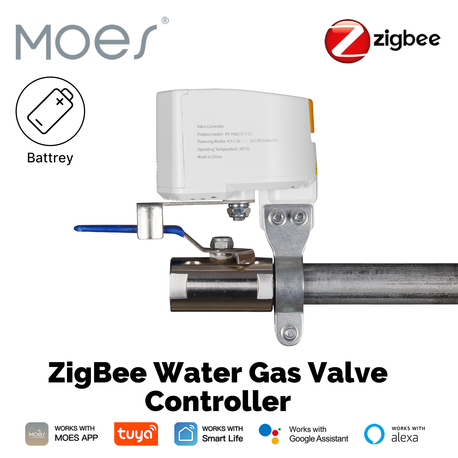 Smart Garden Water - Tuya Zigbee Smart Gas Valve Garden