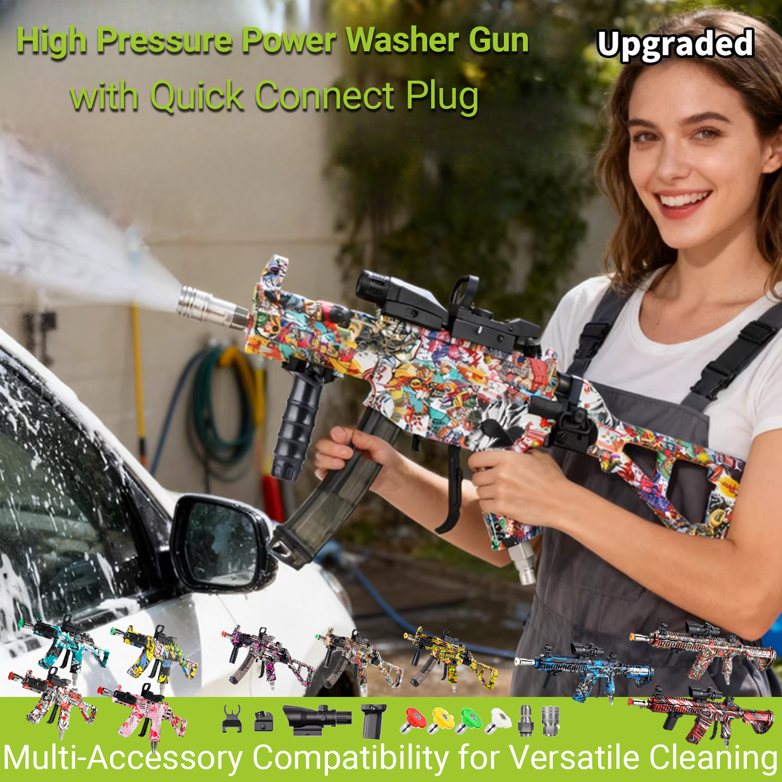 Smart Garden Hub - High Pressure Power Washer Gun for