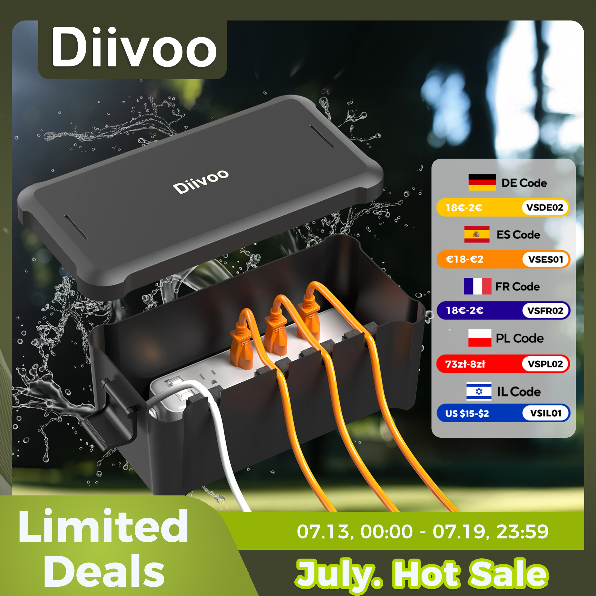 Smart Garden Hub - Diivoo Outdoor Waterproof Electrical Box Outside