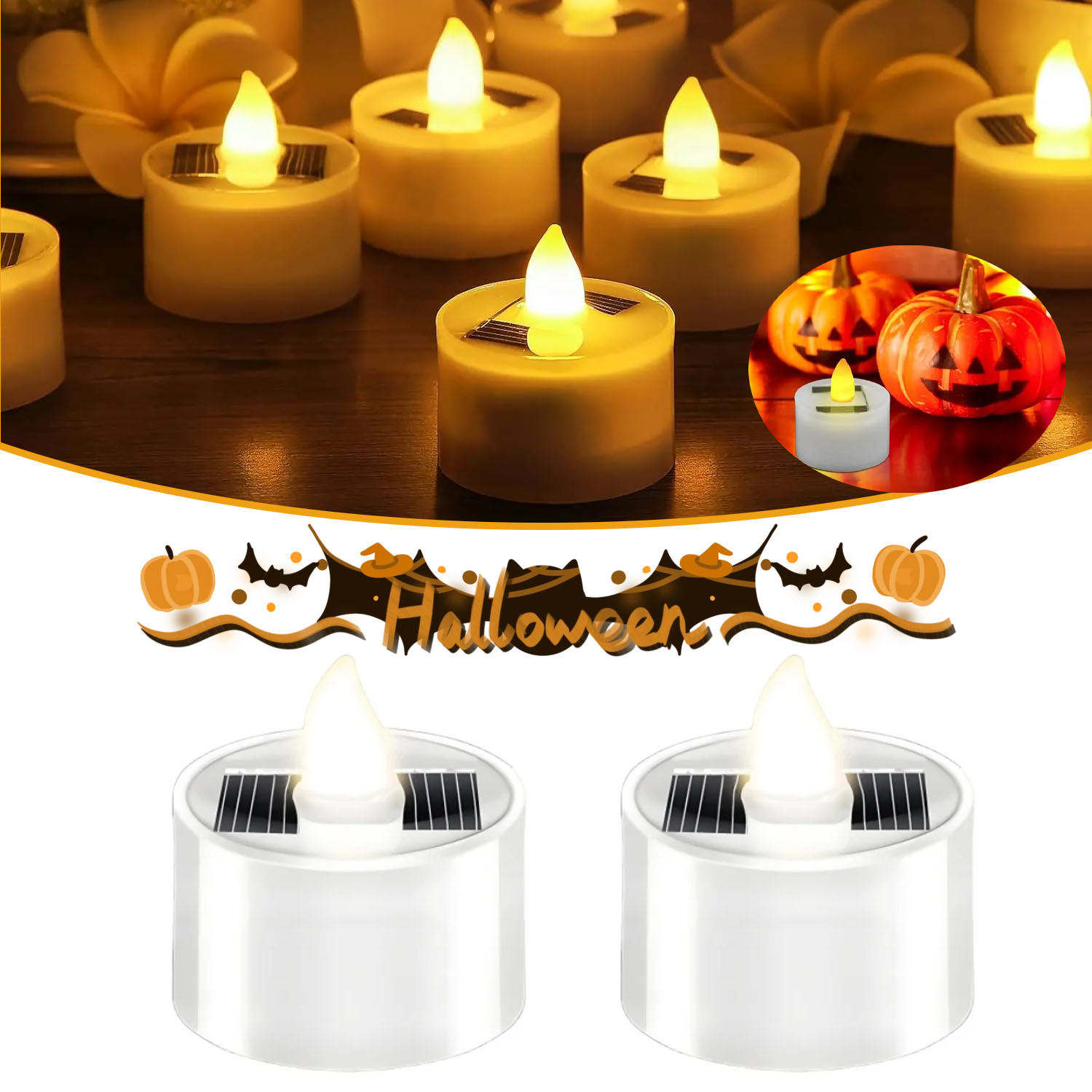 Smart Garden Light Camera - 1-10PCS Outdoor Solar Tea Lights Realistic