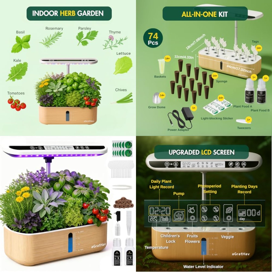 Smart Garden Water - Hydroponics Growing System Kit, Indoor Herb