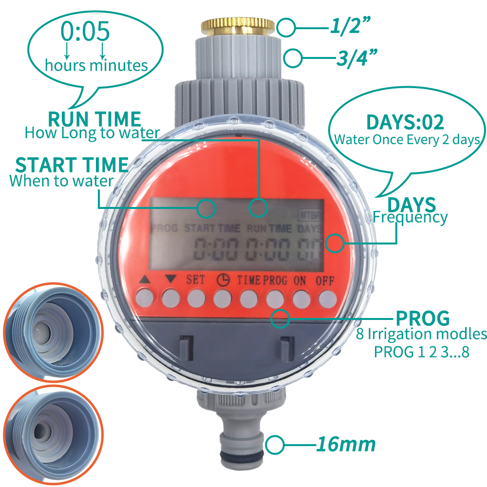 WUJIE Ball Valve Irrigation Ti – обзор и цена Smart Garden Tap Timer