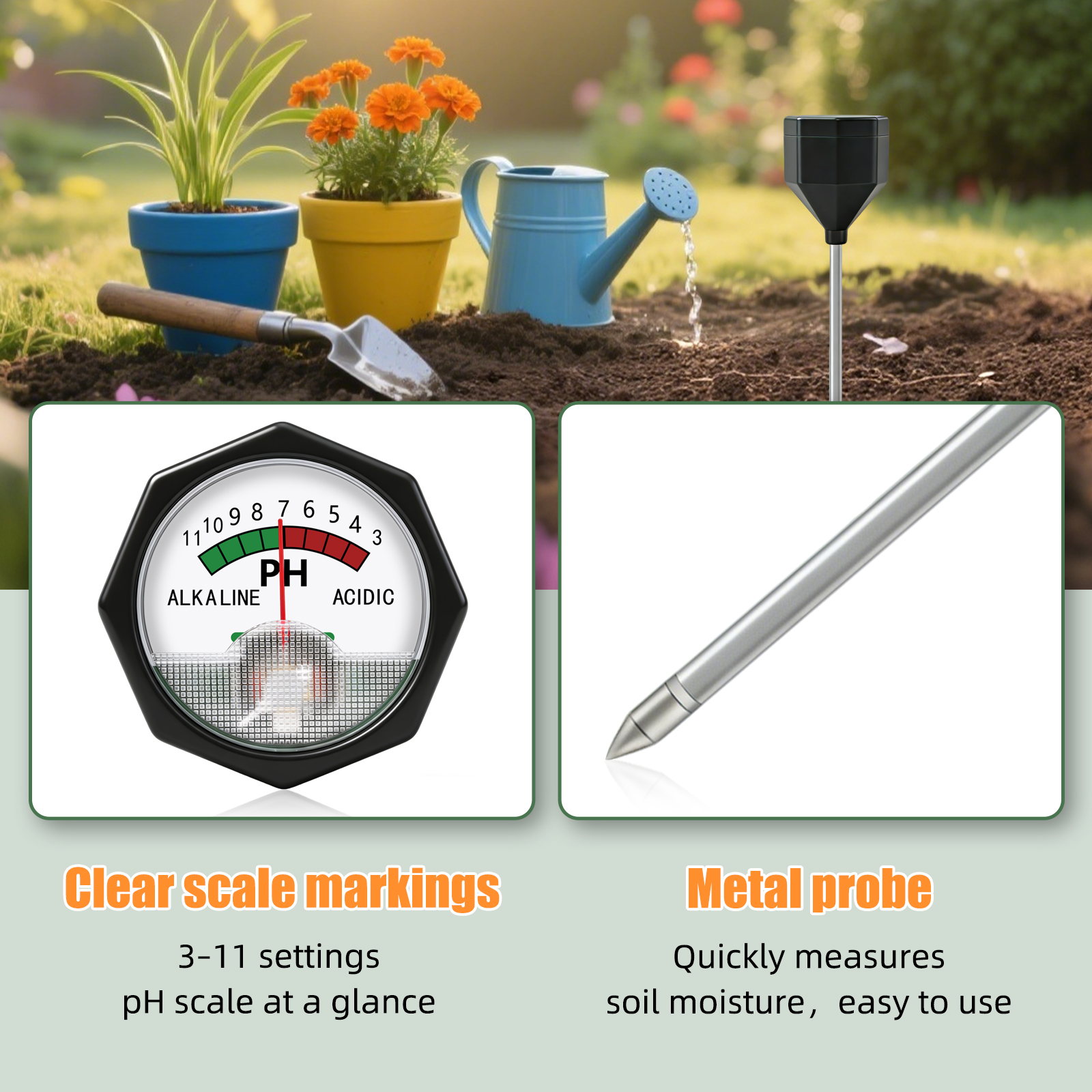 YAGO Soil pH Meter No Battery  – обзор и цена Soil Test Digital