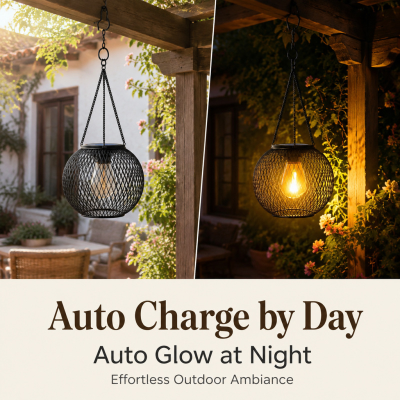 Solar Powered LED Hanging Floo – обзор и цена Smart Garden Light Camera