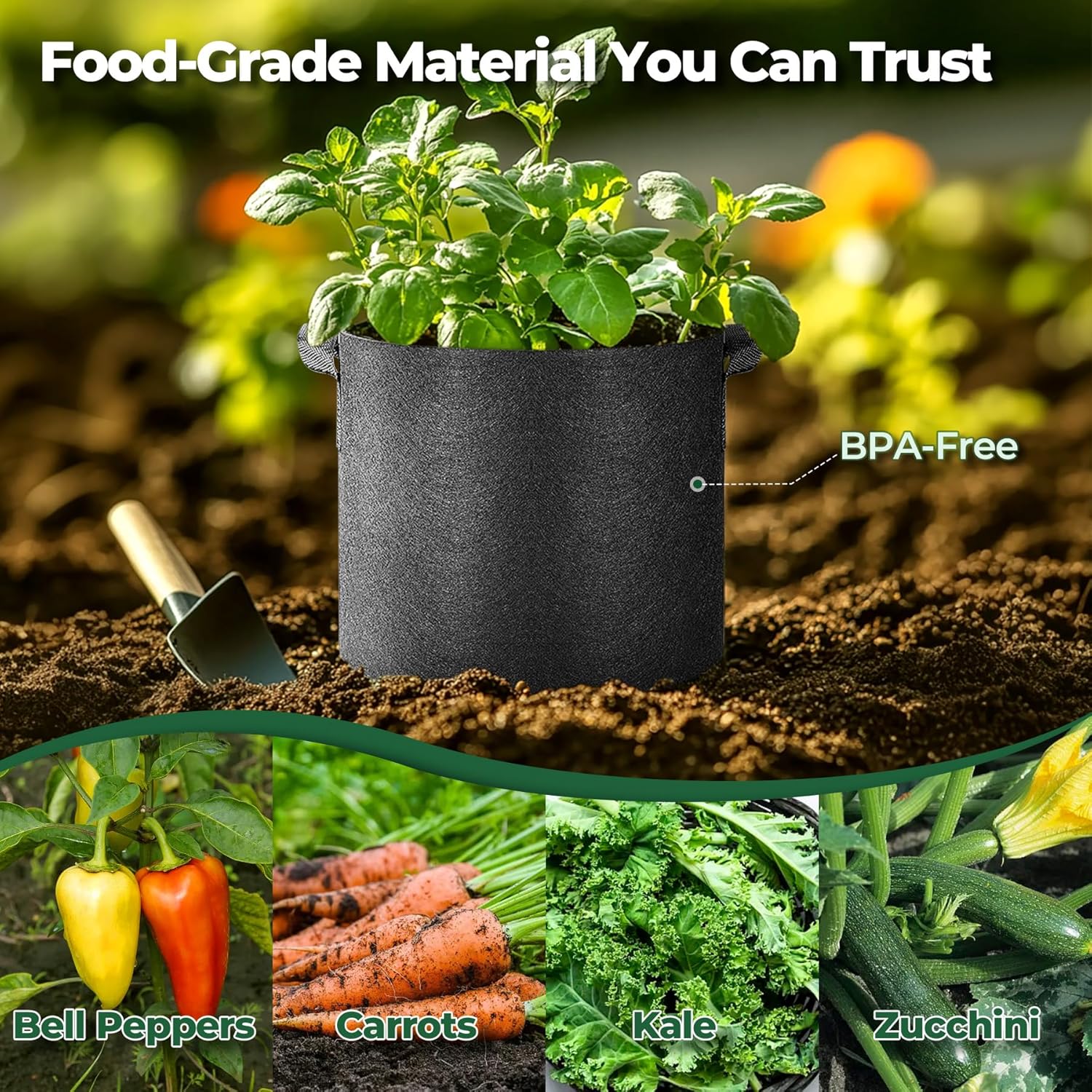 7 Gallon Fabric Plant Grow Bag – обзор и цена Smart Garden Domes