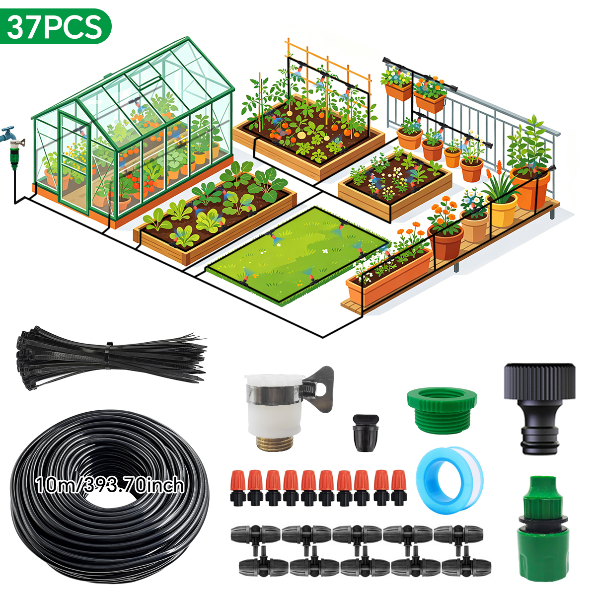 30-5M Garden Irrigation System – обзор и цена Smart Garden Greenhouse
