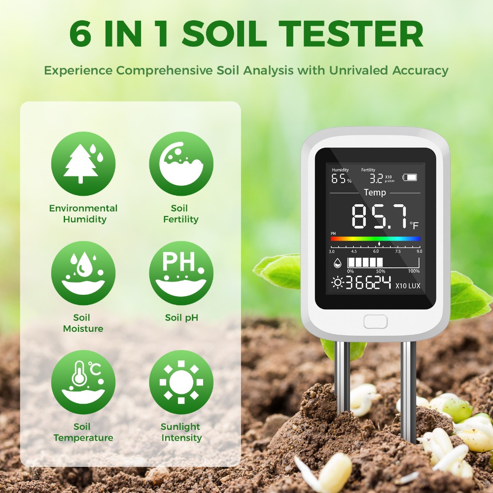 6-in-1 Soil Test Kit Rechargea – обзор и цена Soil Test Digital