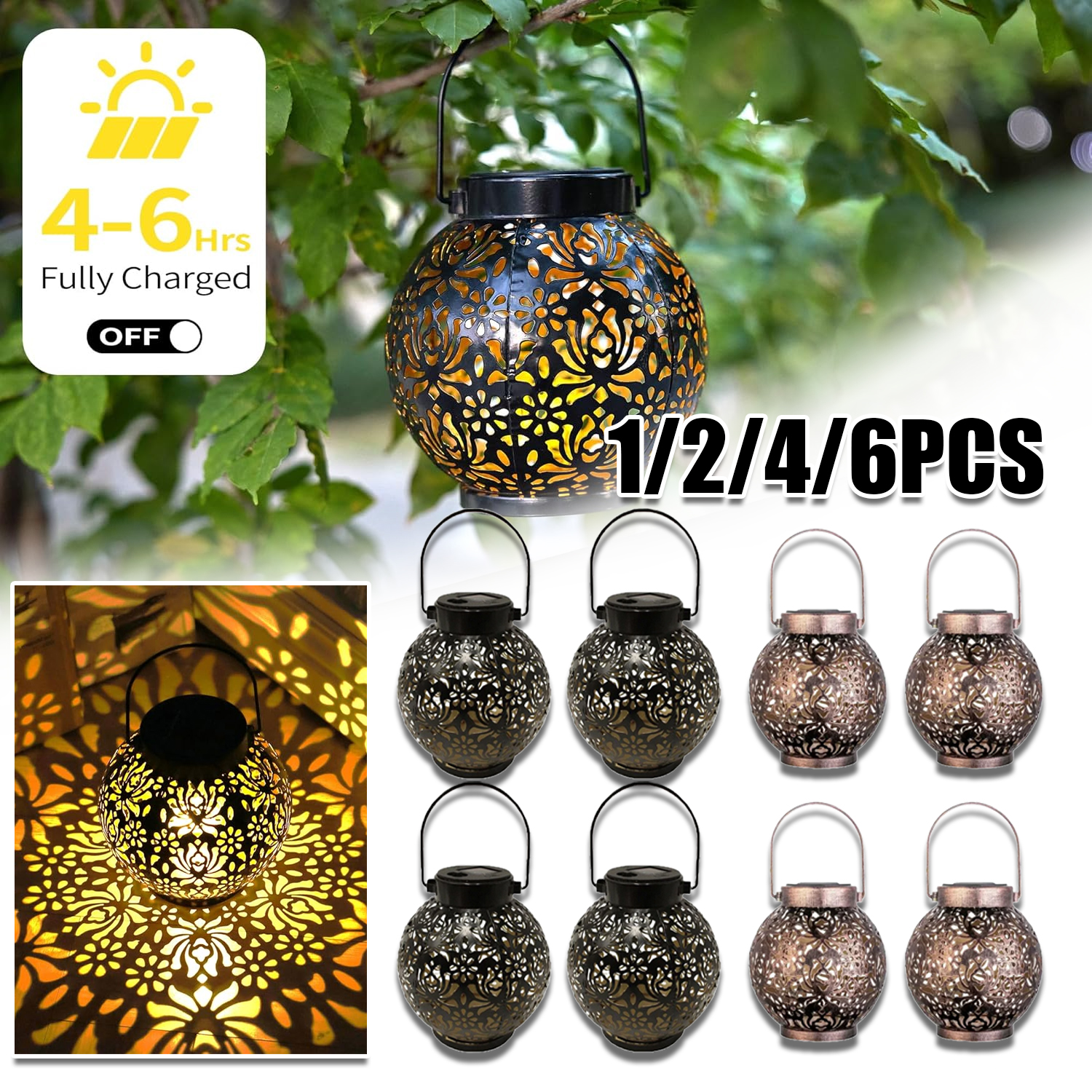 1-6PCS Moroccan Solar Lanterns – обзор и цена Smart Garden Light Camera