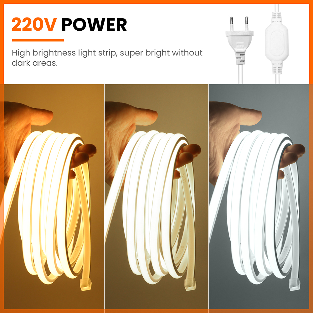 220V Dimmable COB LED Switch N – обзор и цена Led Plant Light Strip