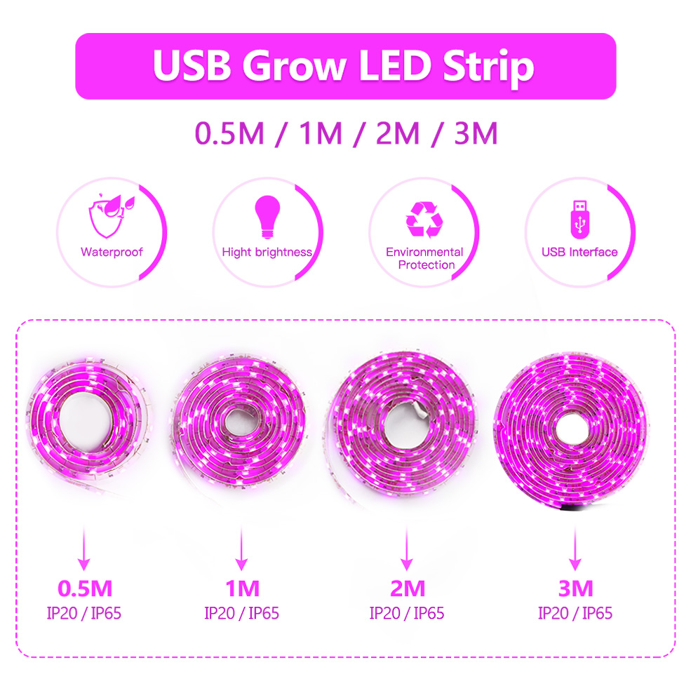 USB Full Spectrum LED Grow Lig – обзор и цена Led Plant Light Strip
