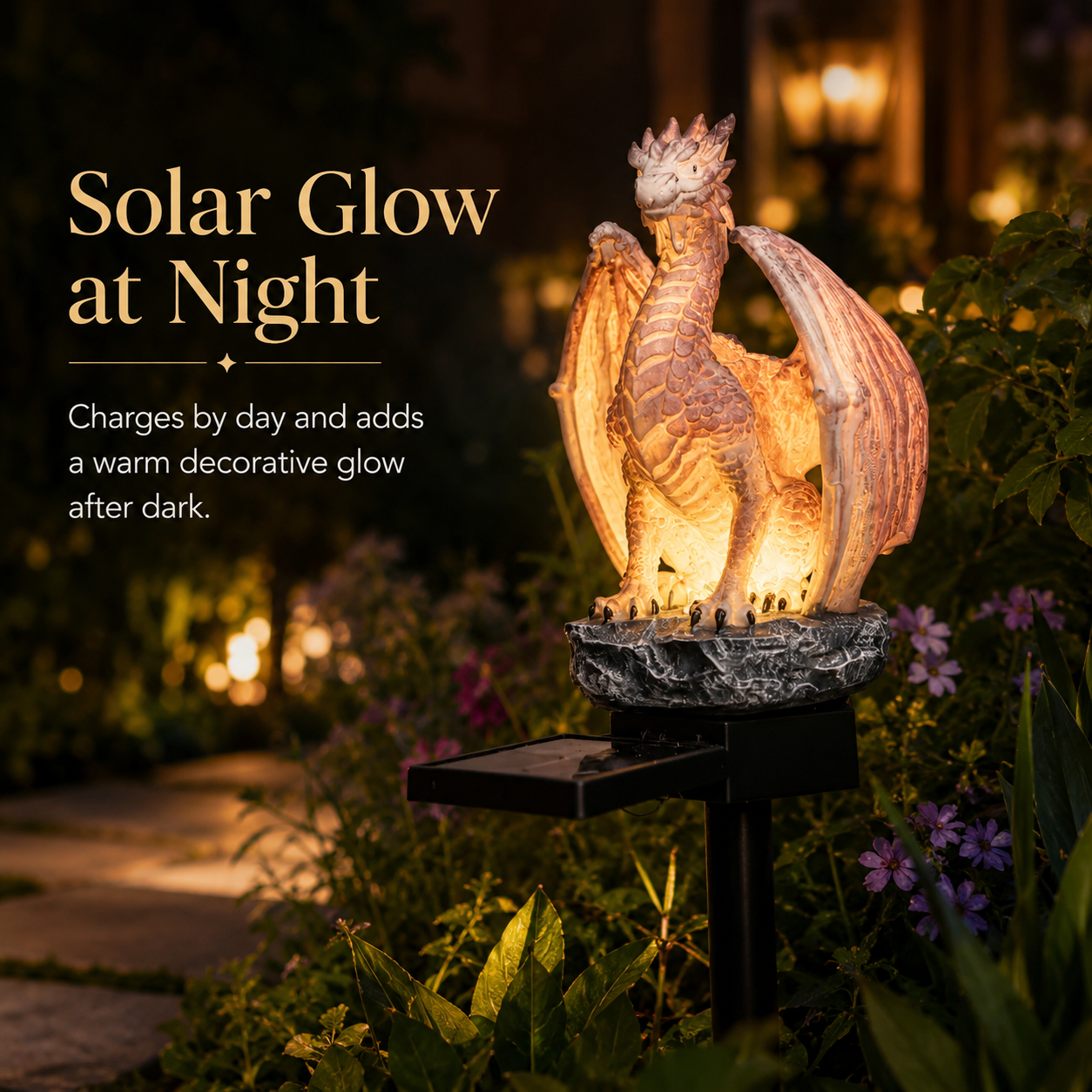 Solar Powered Dragon Garden St – обзор и цена Smart Garden Light Camera