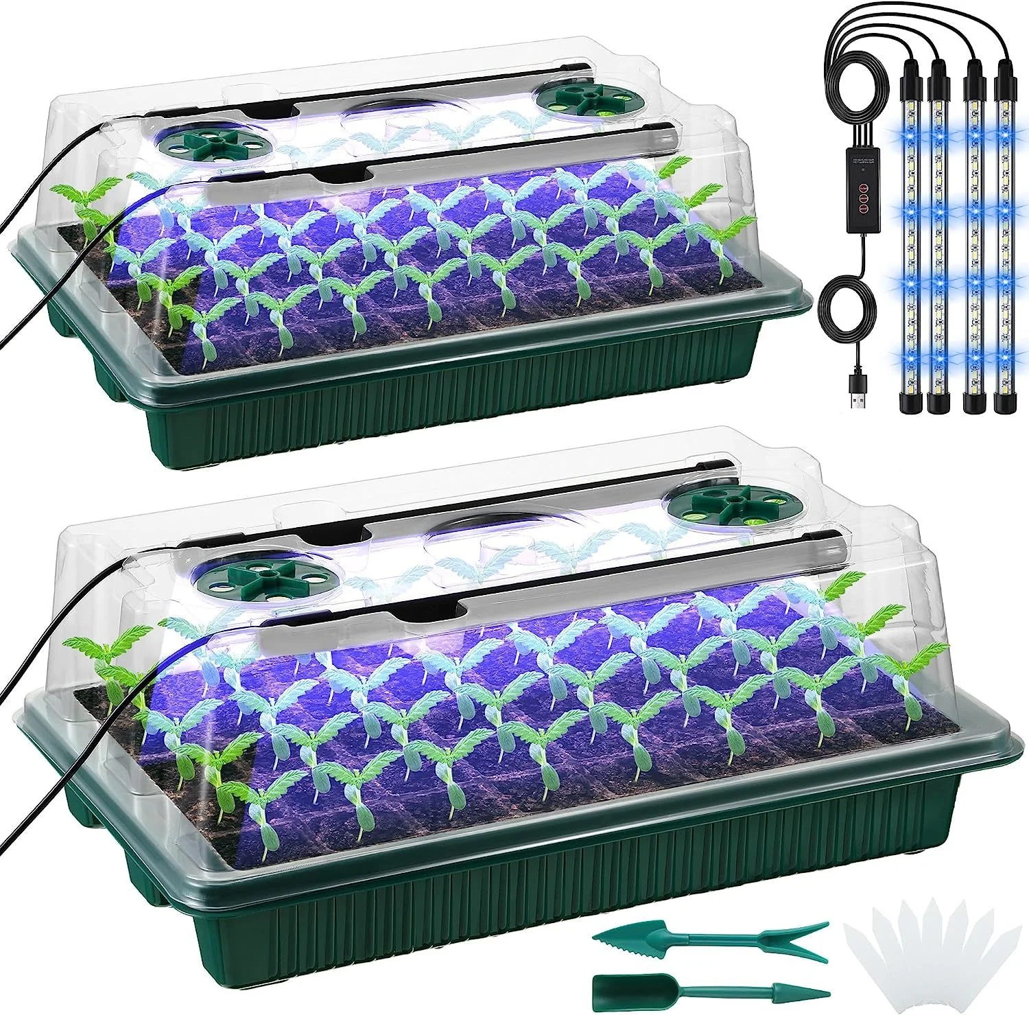 2 Packs, Seed Starter Trays Wi – обзор и цена Smart Garden Domes