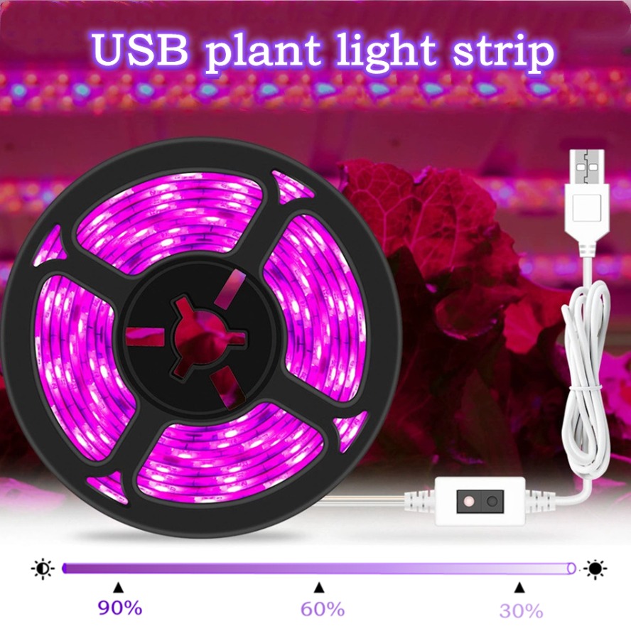 With Dimmable Switch 5V USB LE – обзор и цена Led Plant Light Strip