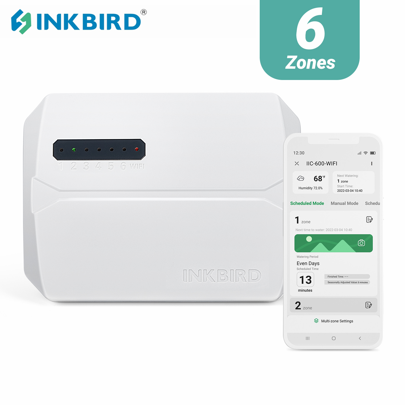 INKBIRD Wi-Fi 6-Zone Auto Irri – обзор и цена Smart Garden Tap Timer