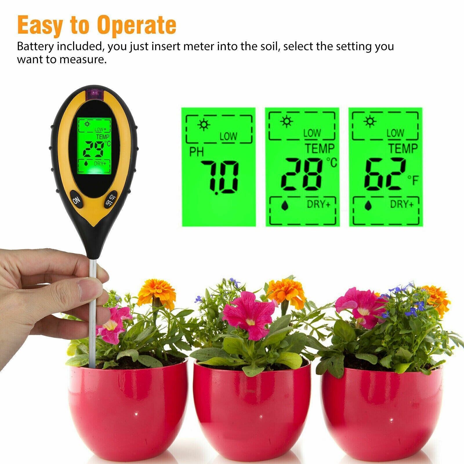 4 In 1 LCD Digital Soil Tester – обзор и цена Soil Test Digital