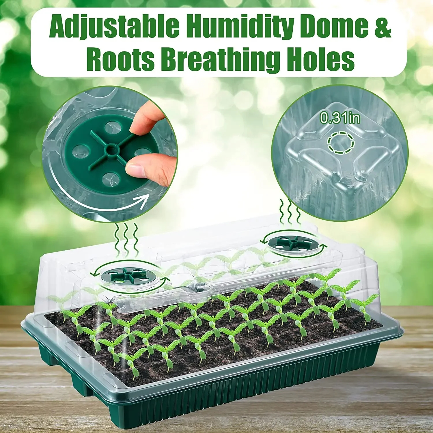 2 Packs, Seed Starter Trays Wi – обзор и цена Smart Garden Domes