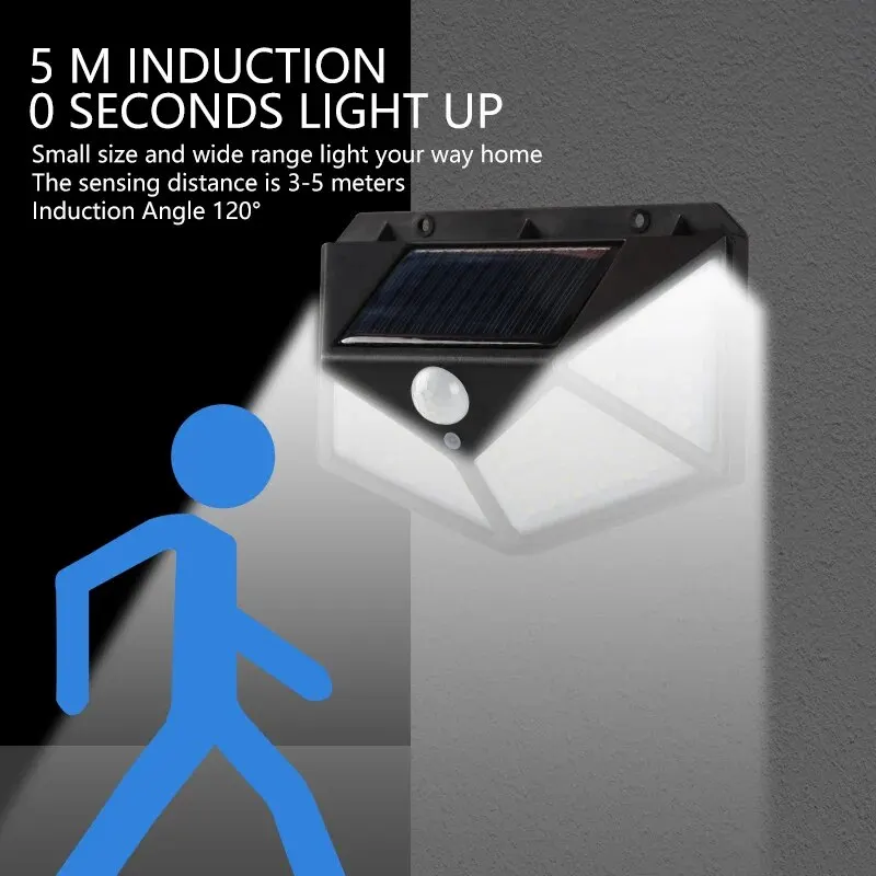 Motion Sensor 100LED Solar Wal – обзор и цена Smart Garden Light Camera