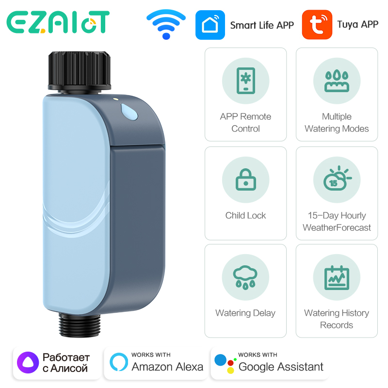 Smart Tuya WIFI Garden Waterin – обзор и цена Smart Garden Tap Timer